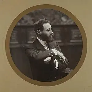 Portrait of Eusebi Bertrand i Serra, Catalan textile industrialist and politician, a client of the Auto Garage Términus